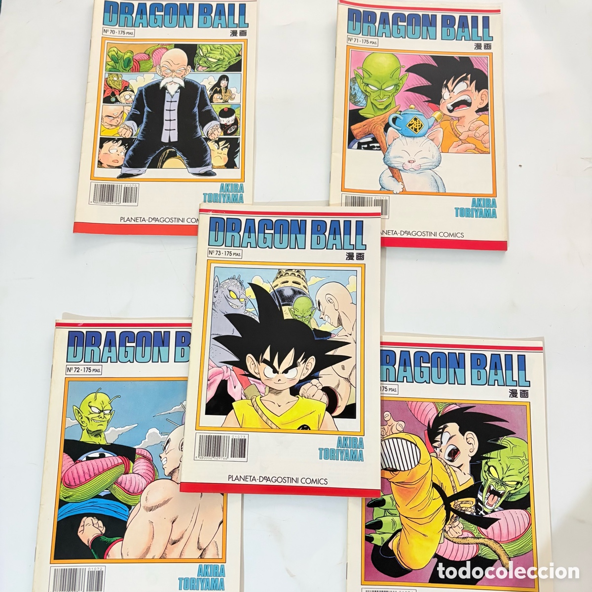 C&oacute;mics: LOTE COMIC DRAGON BALL DRAGONBALL BOLA DE DRAGON SERIE BLANCA PLANETA AGOSTINI N&ordm; 70-71-72-73-74