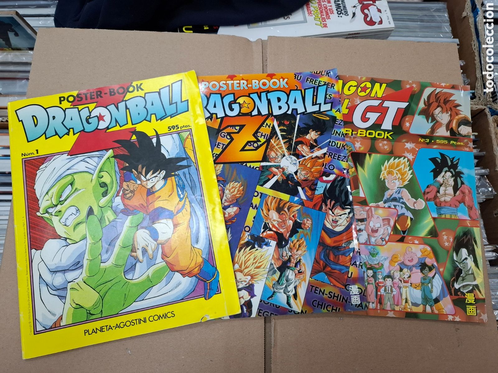 C&oacute;mics: Dragon Ball poster book 1, 2, 3, Bola de Drag&oacute;n libros de poster , normal, Z y Gt
