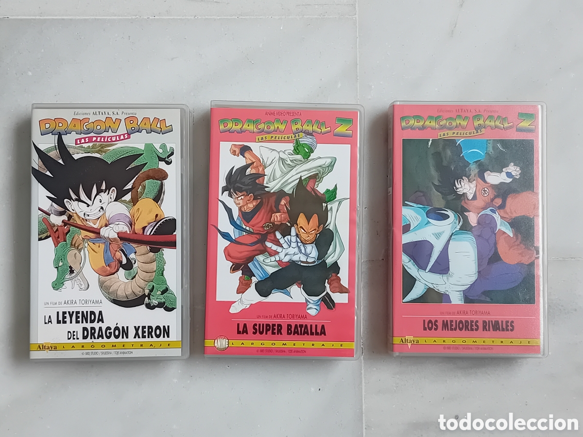 C&oacute;mics: LOTE 3 VIDEOS VHS BOLA DRAGON BALL. A&Ntilde;OS 90