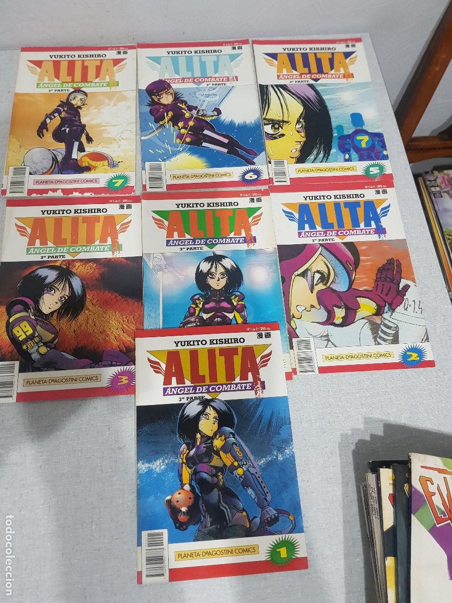 C&oacute;mics: SIETE NUMEROS ALITA ANGEL DE COMBATE