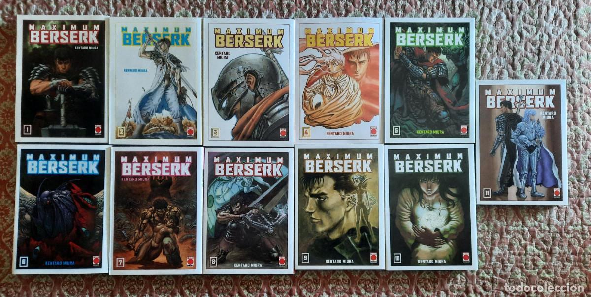 C&oacute;mics: Lote Maximum Berserk 1 a 11 (Kentaro Miura) Panini Manga 11 tomos