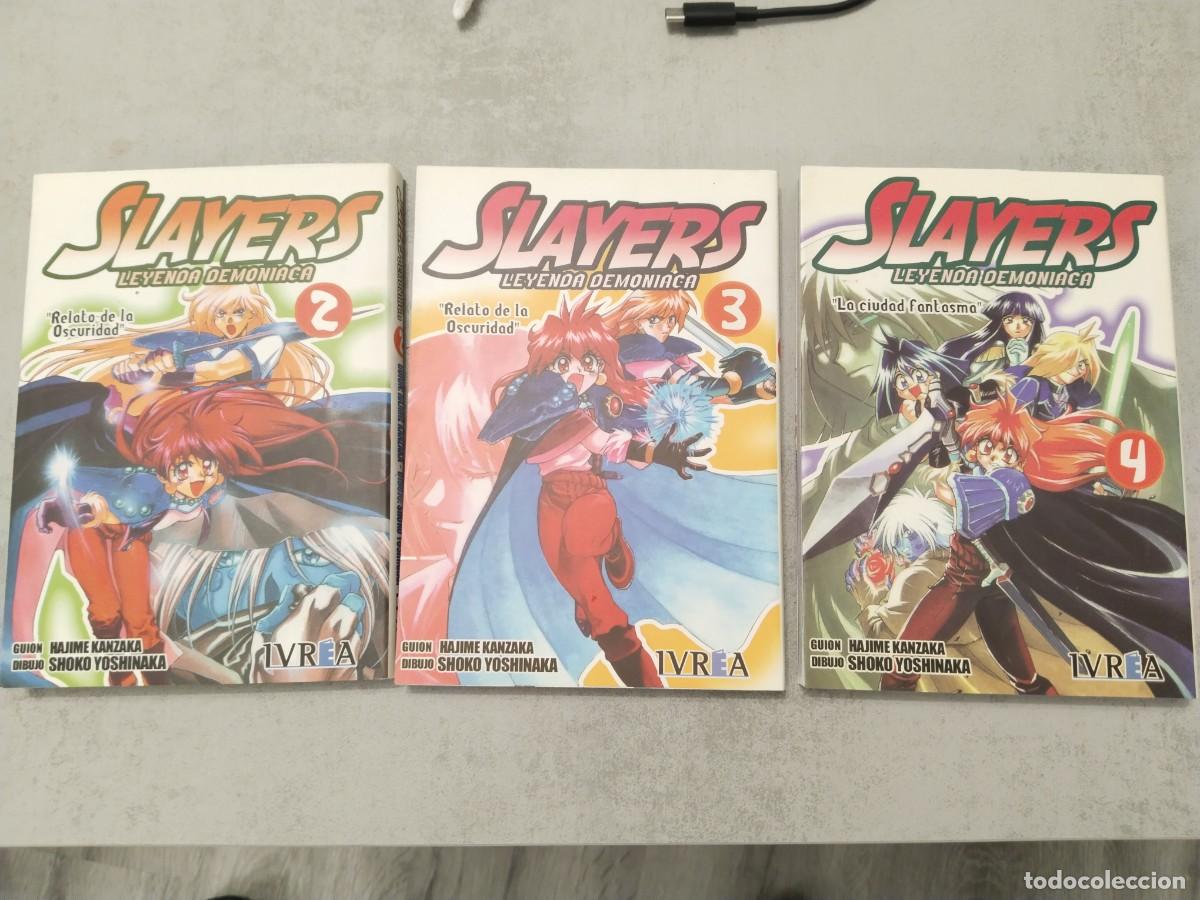 Comics : SLAYERS LA LEYENDA DEMON&Iacute;ACA, LOTE TOMOS NUMEROS 2, 3 Y 4, DE IVREA DEMONIACA