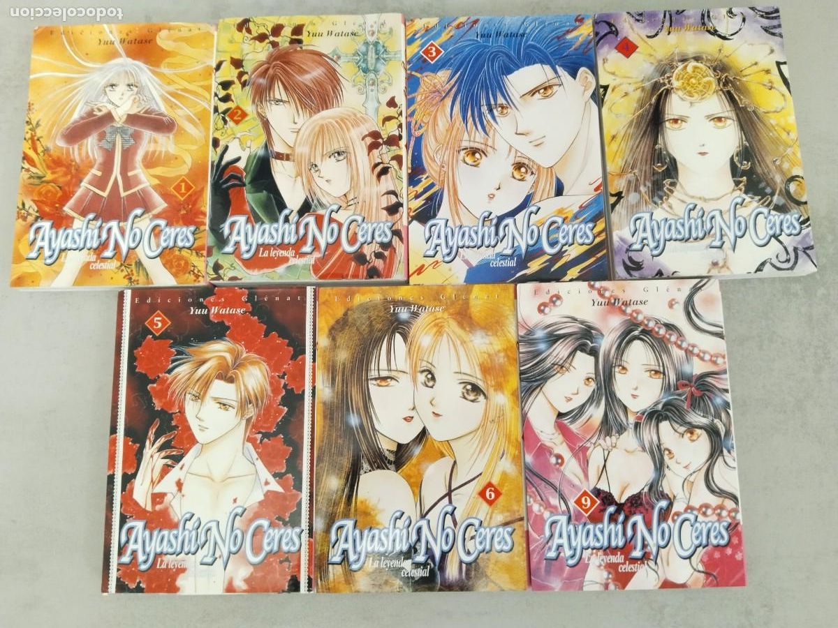 Comics: AYASHI NO CERES LA LEYENDA CELESTIAL, LOTE 7 TOMOS (1 A 6 Y 9) GLENAT YUU WATASE MANGA SHOJO