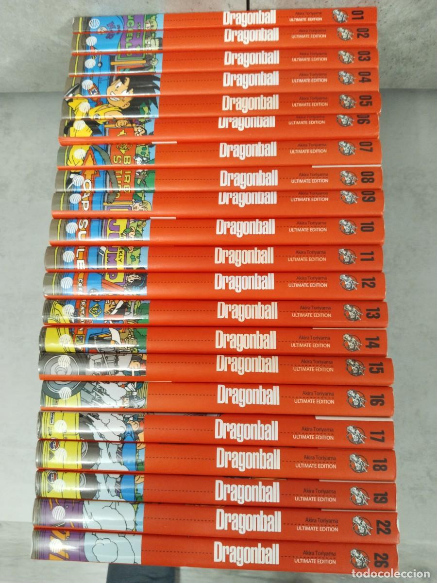 C&oacute;mics: DRAGON BALL ULTIMATE EDITION LOTE 21 TOMOS, 1 A 19 22 26 AKIRA TORIYAMA PLANETA