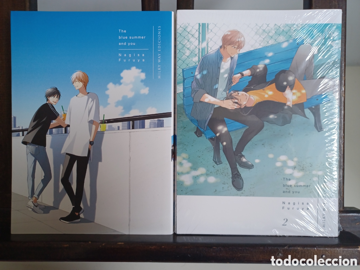 C&oacute;mics: The blue summer and you/ Serie completa en 2 vol&uacute;menes/ Manga BL/ Milky Way/ NUEVO A ESTRENAR