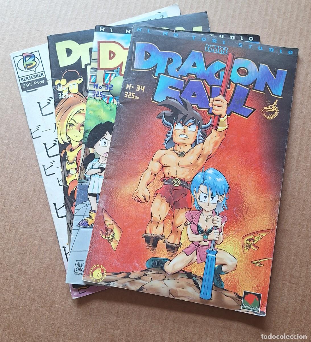 C&oacute;mics: Lote 4 C&oacute;mics Manga Parodia: Dragon Fall N&ordm; 32, 33, 34 + Evan S.D. Desvarie 0:2 (Camale&oacute;n / Berserke