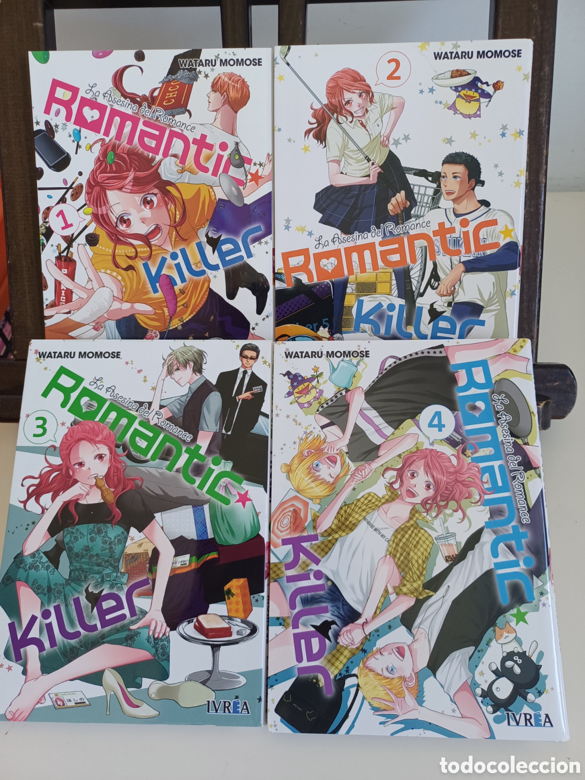 C&oacute;mics: Romantic Killer: La asesina del romance/ Serie completa 4 tomos/ Shonen/ Ivrea/ NUEVO A ESTRENAR