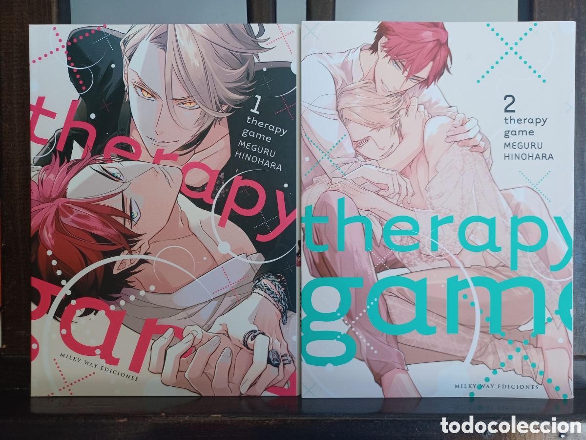 C&oacute;mics: Therapy game/ Serie completa 2 tomos/ Meguru Hinohara/ Manga BL/ Milky Way/ NUEVO A ESTRENAR