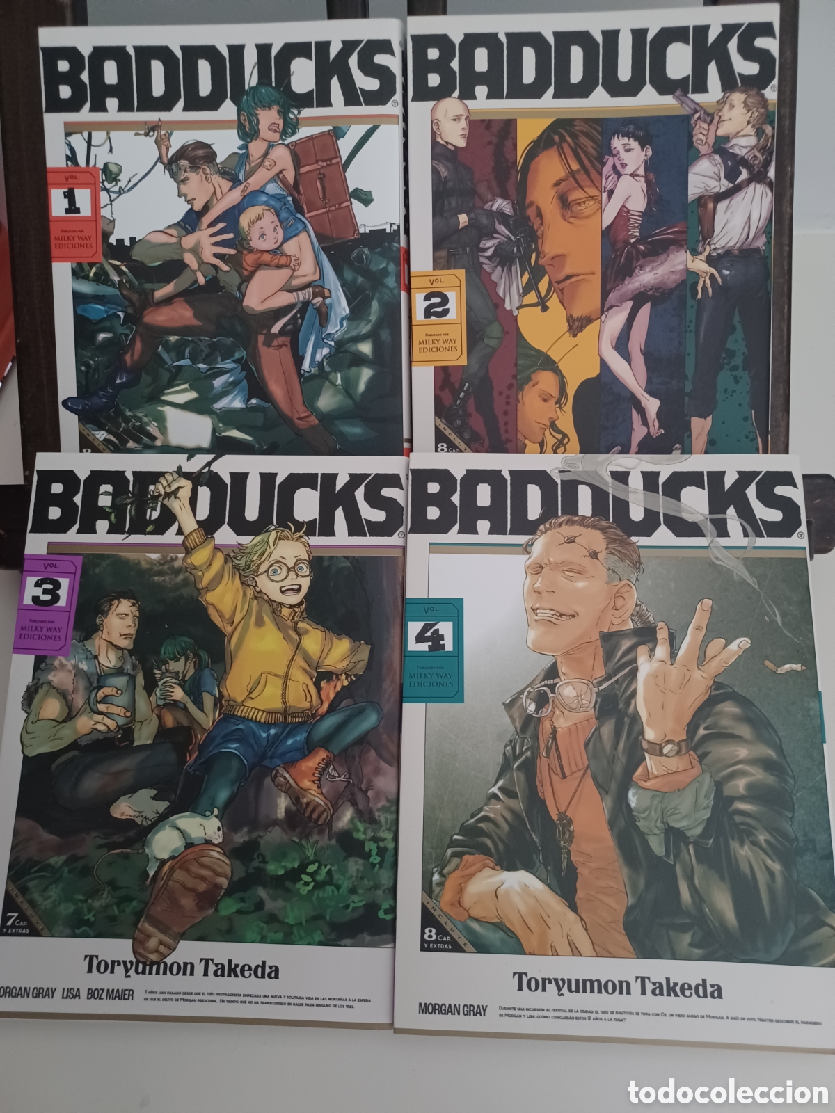 Fumetti: Badducks/ Serie completa 4 tomos/ Toryumon Takeda/ Seinen/ Milky Way/ NUEVO A ESTRENAR