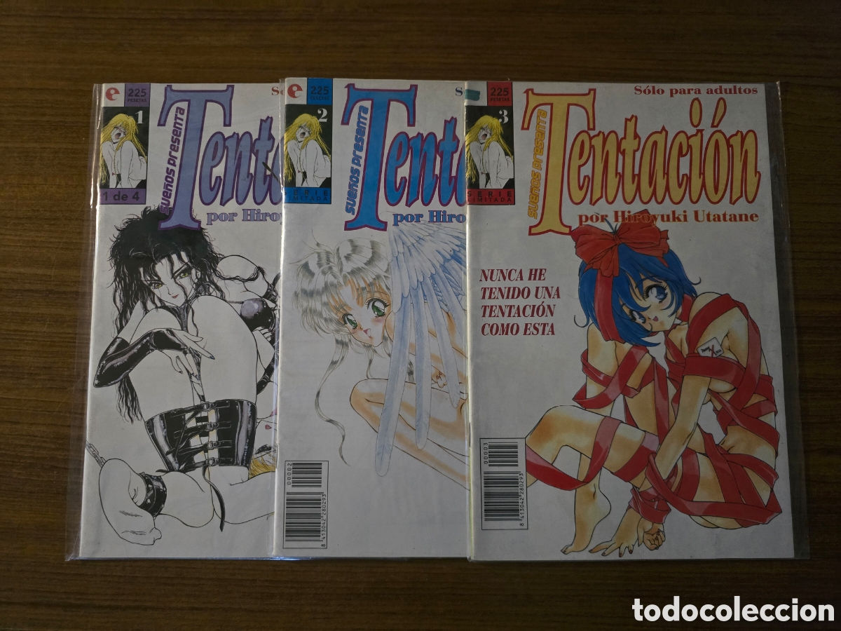 Comics: TENTACION POR HIROYUKI UTATANE,COMPLETA 3 EJEMPLARES,(GLENAT)