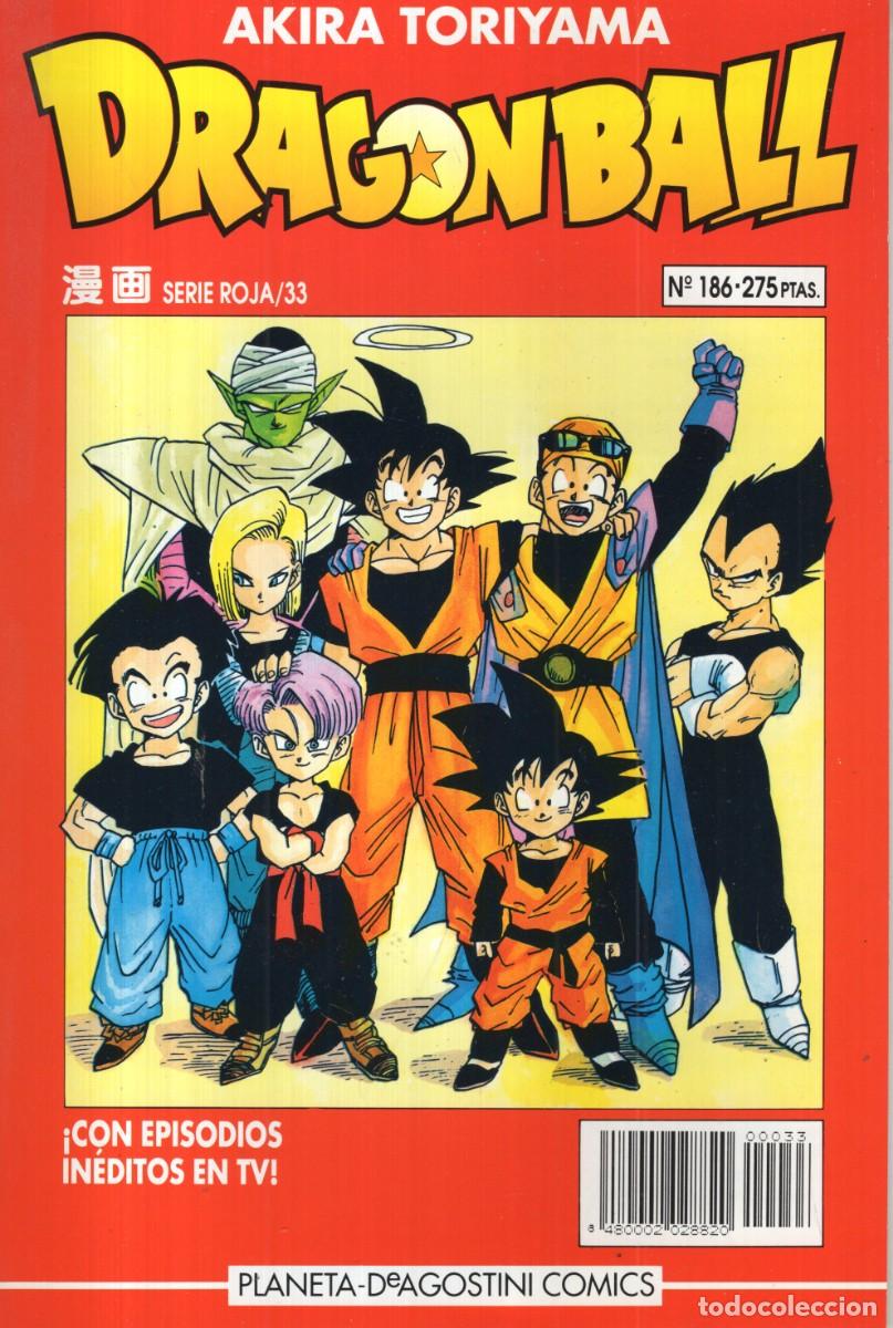 C&oacute;mics: DRAGON BALL N&ordm; 33 SERIE ROJA / N&ordm; 186 - PLANETA (AKIRA TORIYAMA) - ESTADO EXCELENTE