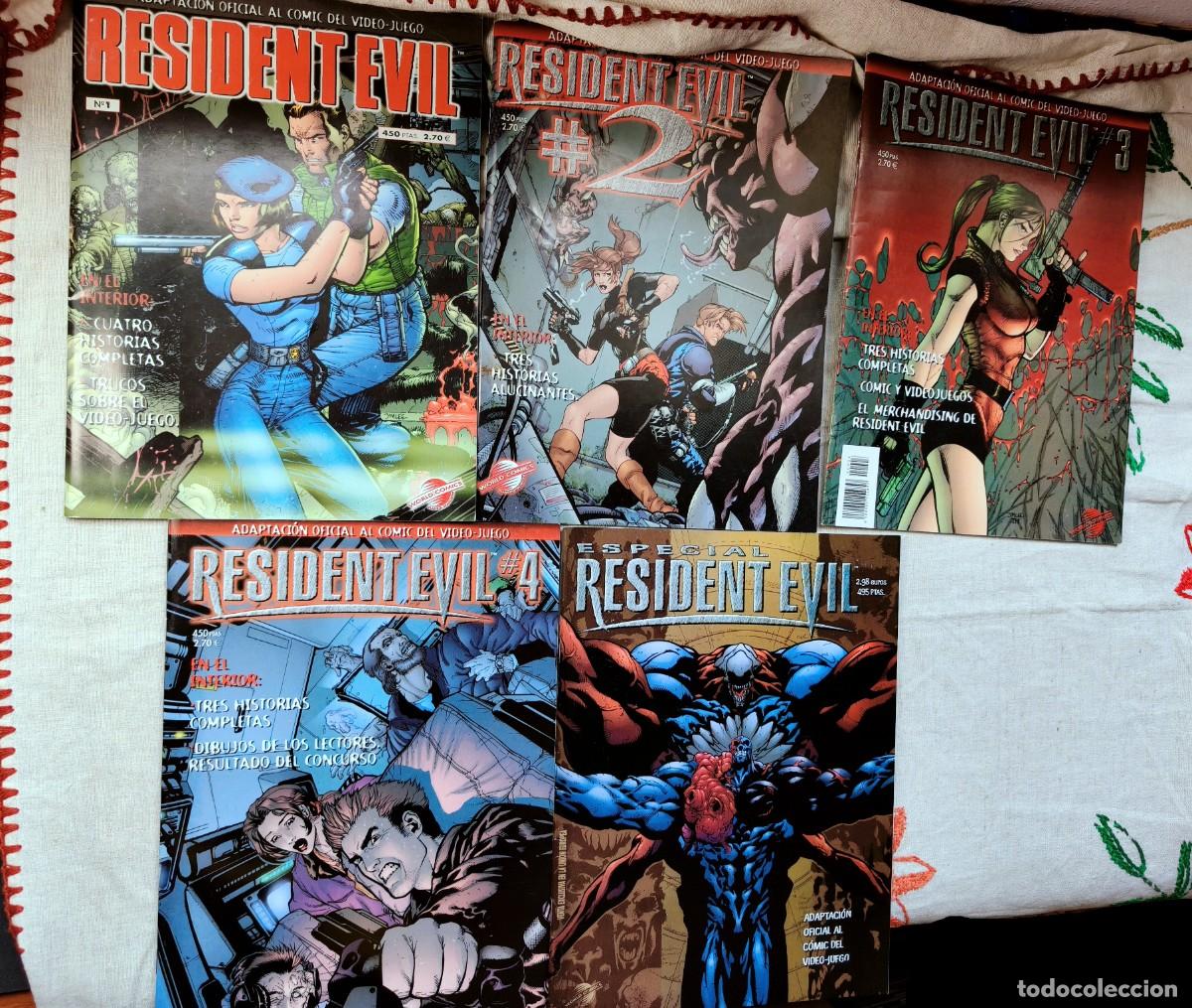 C&oacute;mics: Resident Evil. Completa. World Comics Planeta. N&uacute;mero 1-4 y especial. Jim Lee. Tapa blanda.