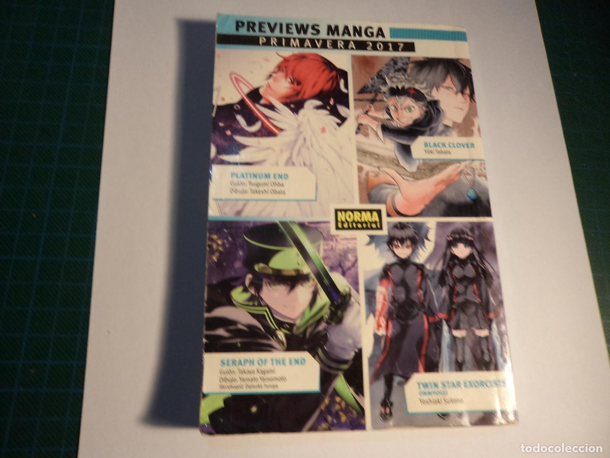 C&oacute;mics: Previews Manga. Primavera 2017. Norma.