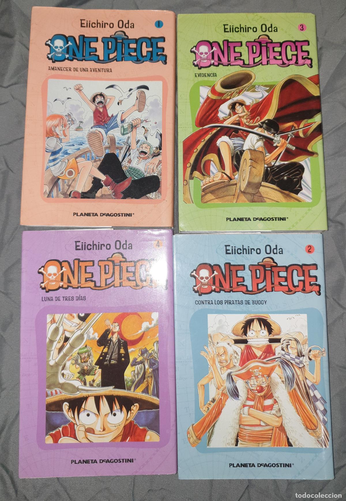 C&oacute;mics: ONE PIECE, Numeros del 1 al 4, Eiichiro Oda, Planeta D' Agostini