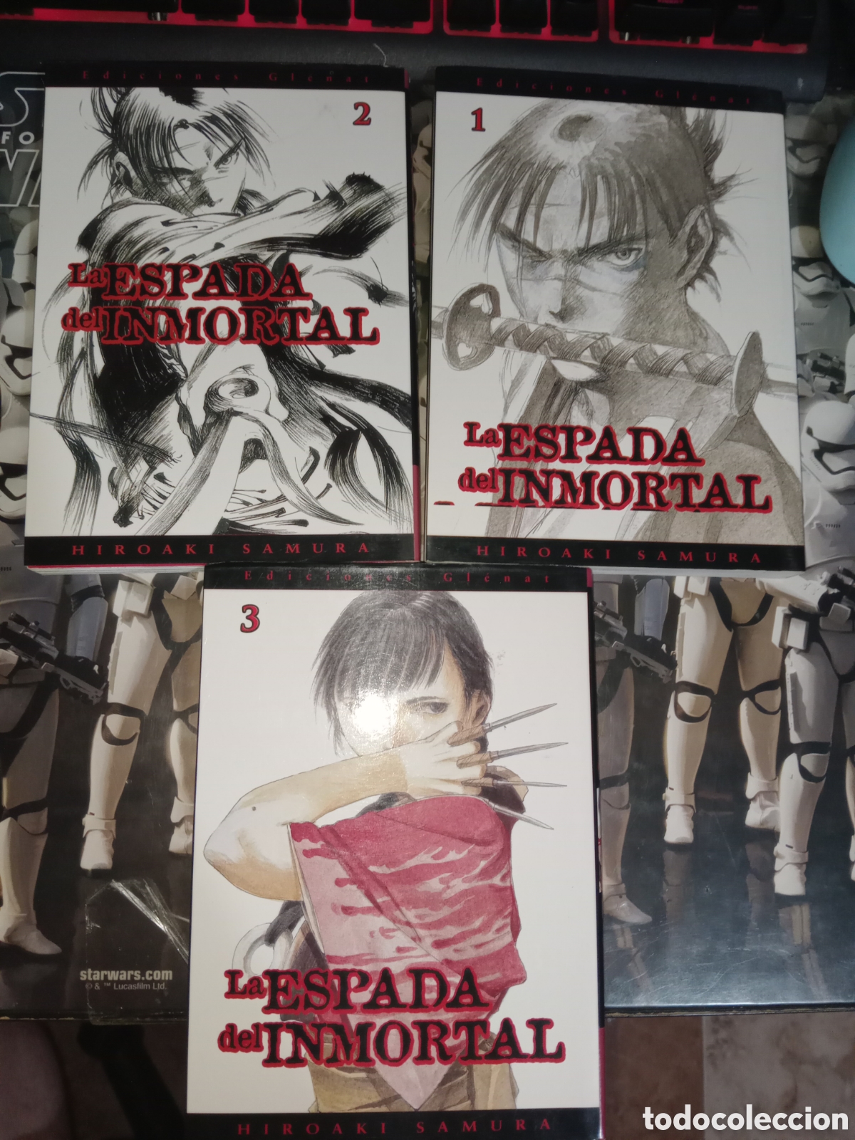 C&oacute;mics: La espada del inmortal n&uacute;mero 1,2 y 3 Hiroaki Samura ediciones glemat
