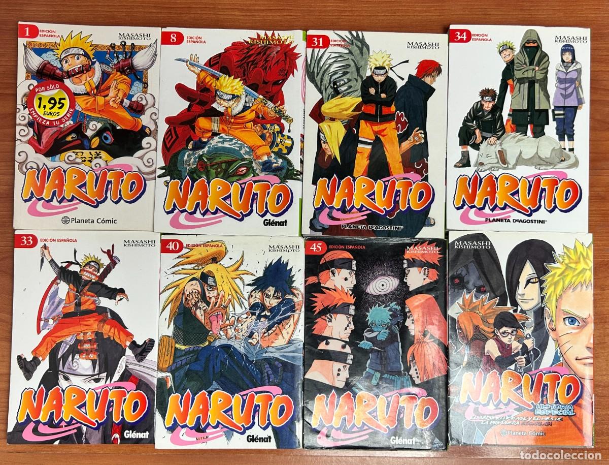 C&oacute;mics: Lote de Manga Naruto (8 tomos) Autor: Masashi Kishimoto.
