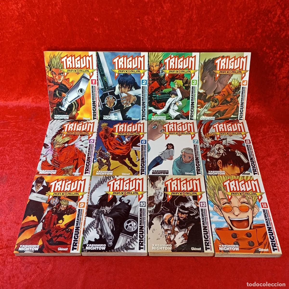 C&oacute;mics: TRIGUN - MAXIMUM - YASUHIRO NIGHTOW - SHONEN MANGA - GL&Eacute;NAT - 12 COMICS MANGA - 1-10 + 13-14 / 6021