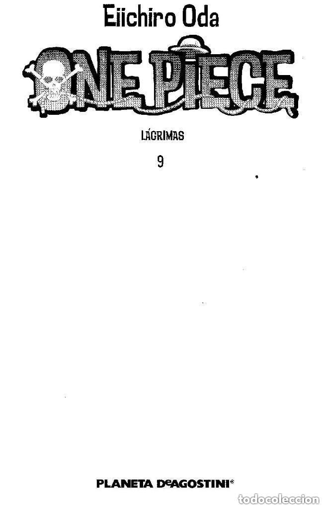 Fumetti: ONE PIECE N&ordm; 9 LE FALTA LA SOBRECUBIERTA - PLANETA - BUEN ESTADO - OFM16