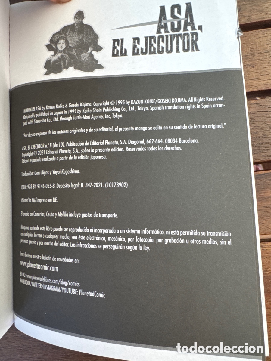 C&oacute;mics: Asa El Ejecutor N&ordm;08/10 VV.AA. PLANETA COMICS 2021 - Foto 3