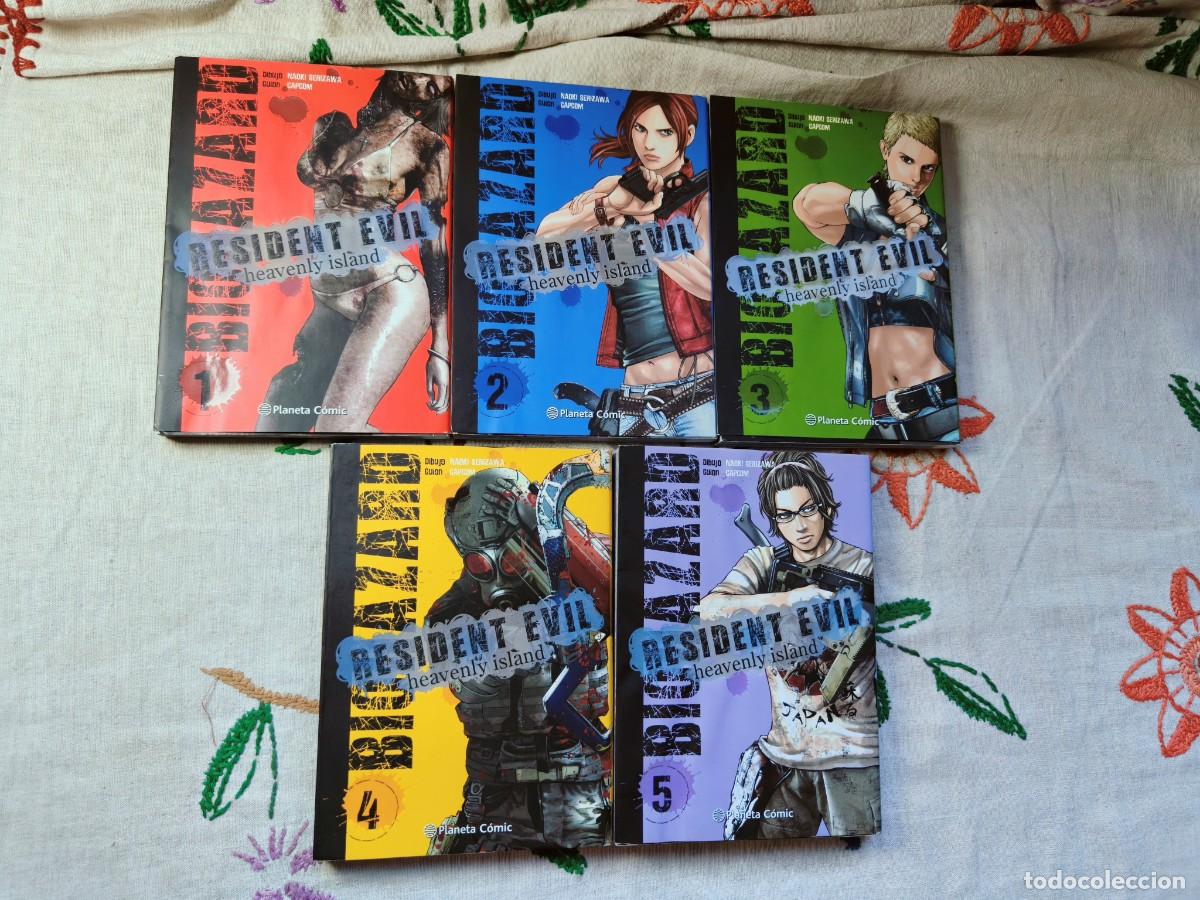 C&oacute;mics: Resident Evil Heavenly Island Completa. Numeros 1 a 5. Naoki Serizawa. Planeta. Tapa blanda. Basado