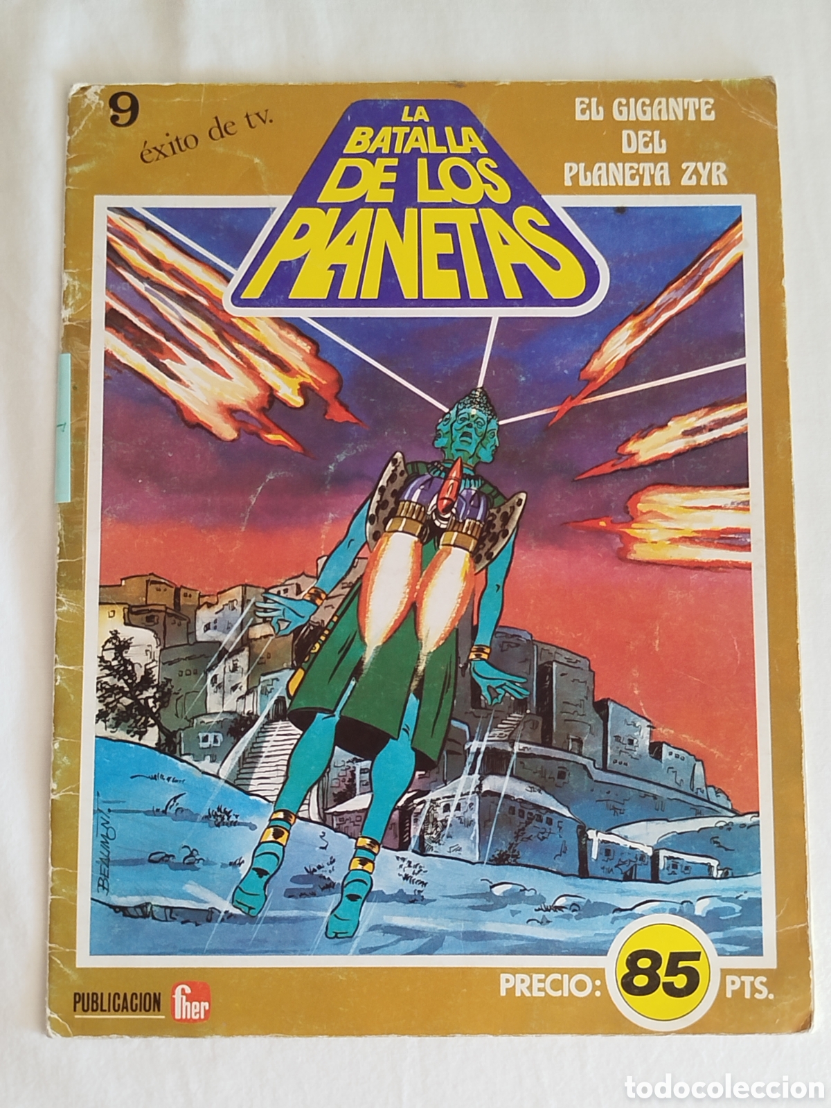 Comics: La batalla de los planetas - 9 El gigante del planeta Zyr - Fher - 1980