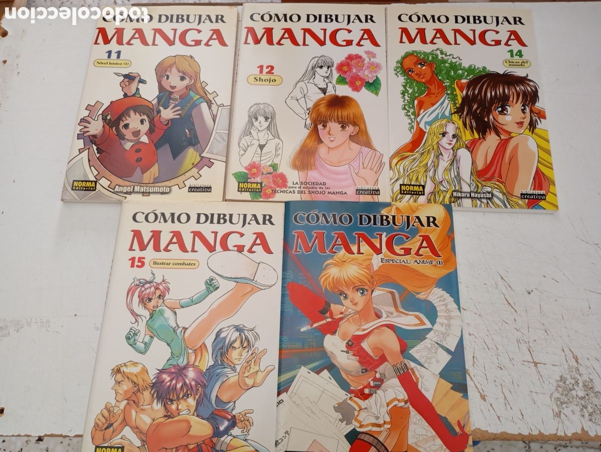 Comics: COMO DIBUJAR MANGA - LOTE CON 5 TOMOS - NORMA