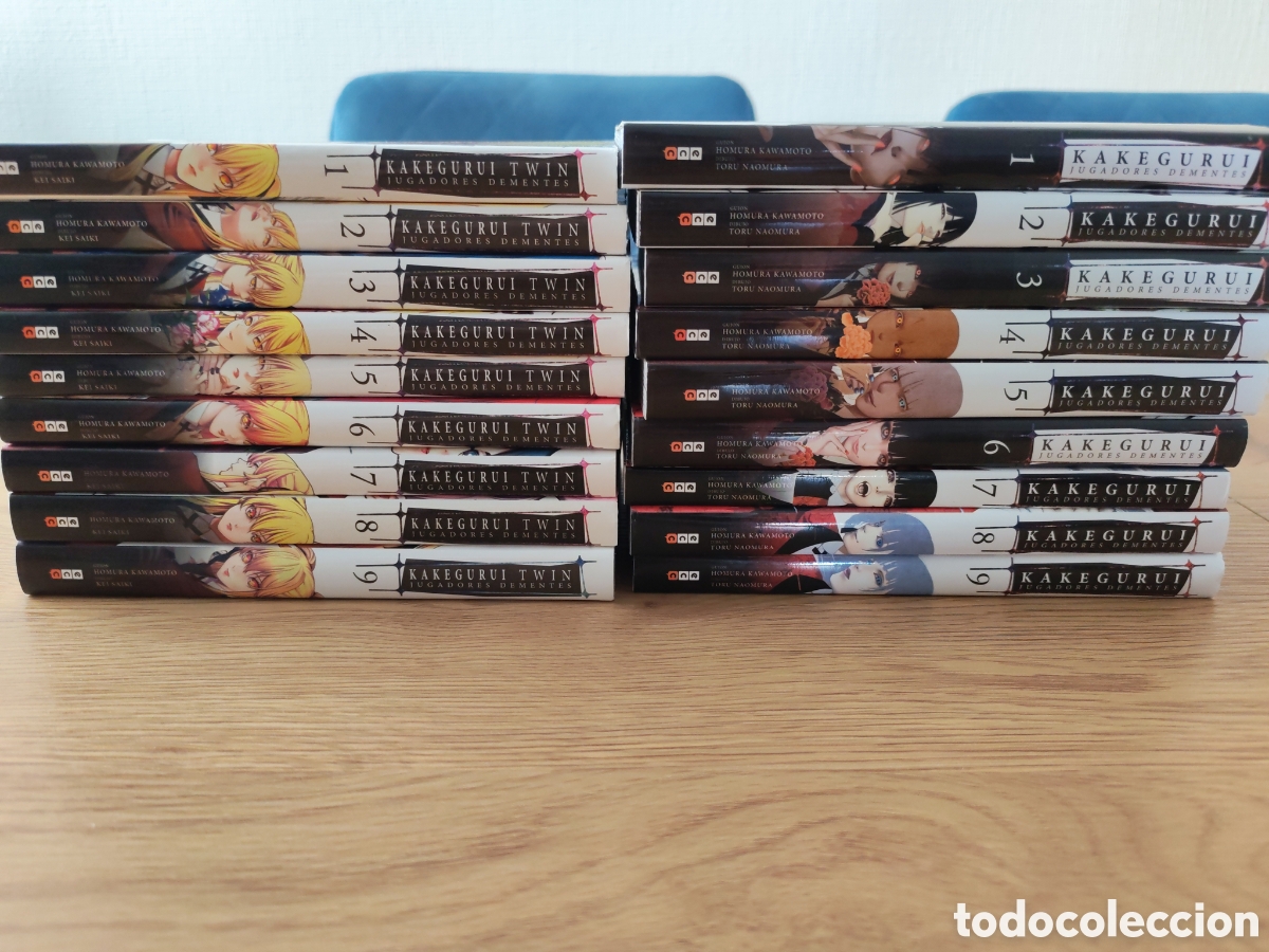 C&oacute;mics: Pack Manga Kakegurui (1-9) + Kakegurui Twin (1-9) + Fichas y cartas