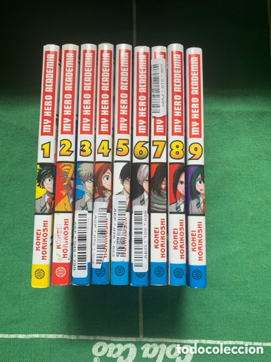 C&oacute;mics: 9 libros de my hero academia del 1 al 9