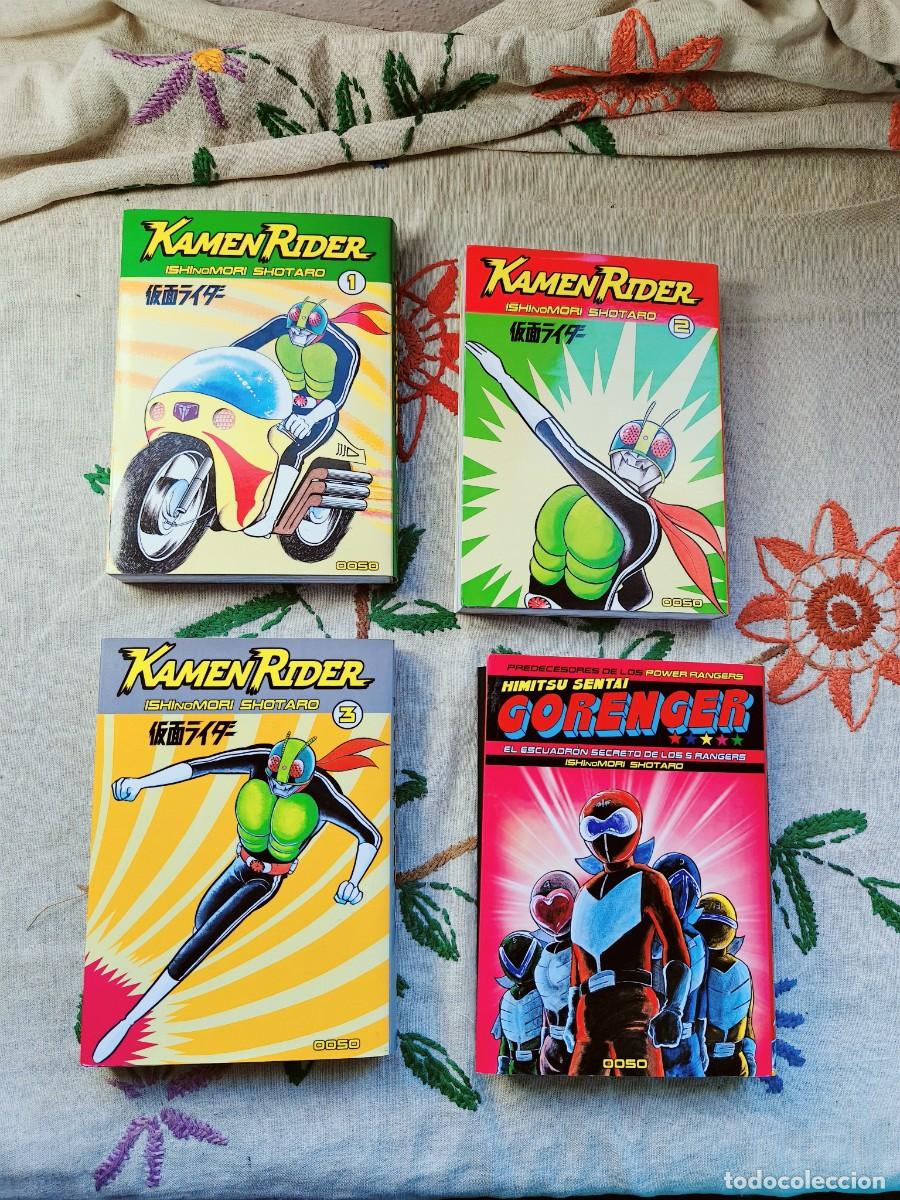 C&oacute;mics: Kamen Rider 1, 2 y 3. Colecci&oacute;n Completa y Gorenger. Himitsu Sentai. Manga Ooso. Tapa blanda.
