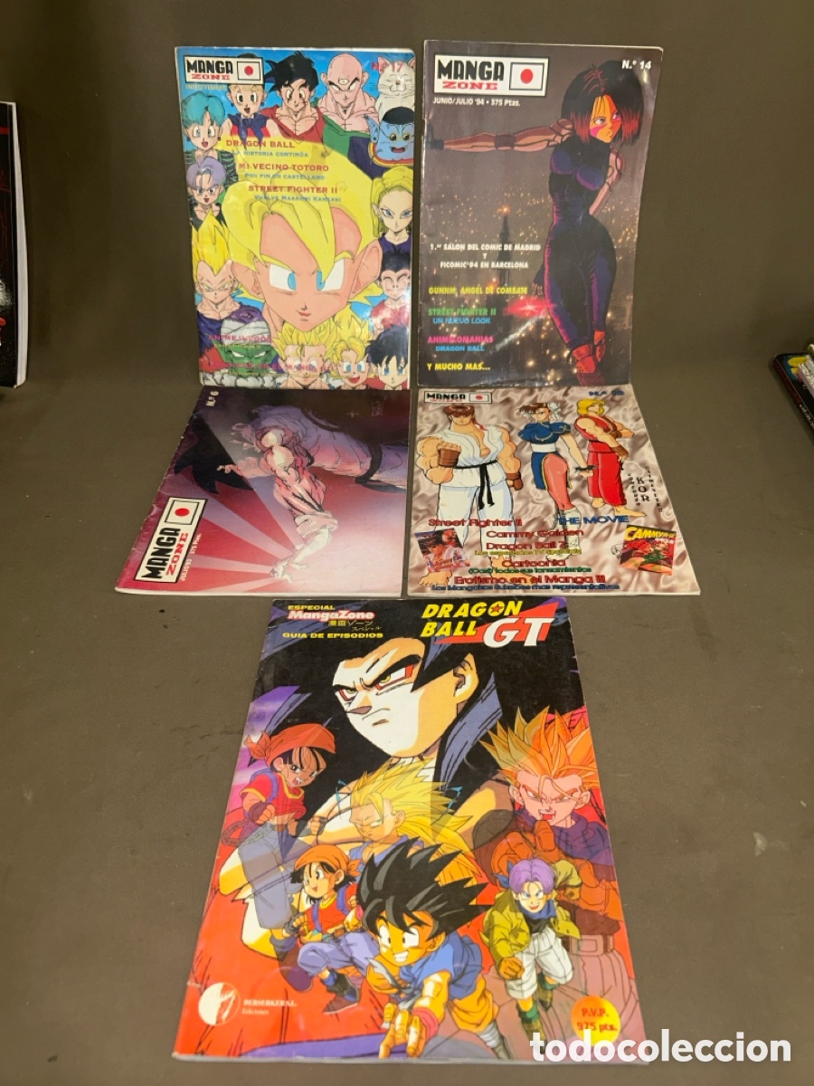 Comics : T&Iacute;TULO: LOTE 5 REVISTAS MANGA ZONE Y DRAGON BALL GT - BERENJENAL EDICIONES