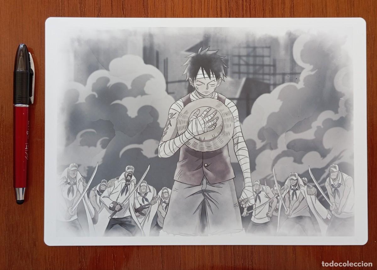 C&oacute;mics: Exclusivo SHITAJIKI japon&eacute;s anime ONE PIECE. Luffy en Marineford. EIICHIRO ODA. Jap&oacute;n, Japan.