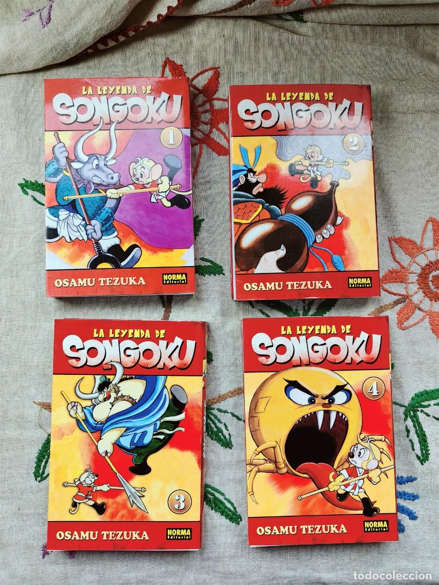 Comics: La Leyenda de Songoku Completa. Tomos 1, 2, 3 y 4. Osamu Tezuka. Norma. Castellano.