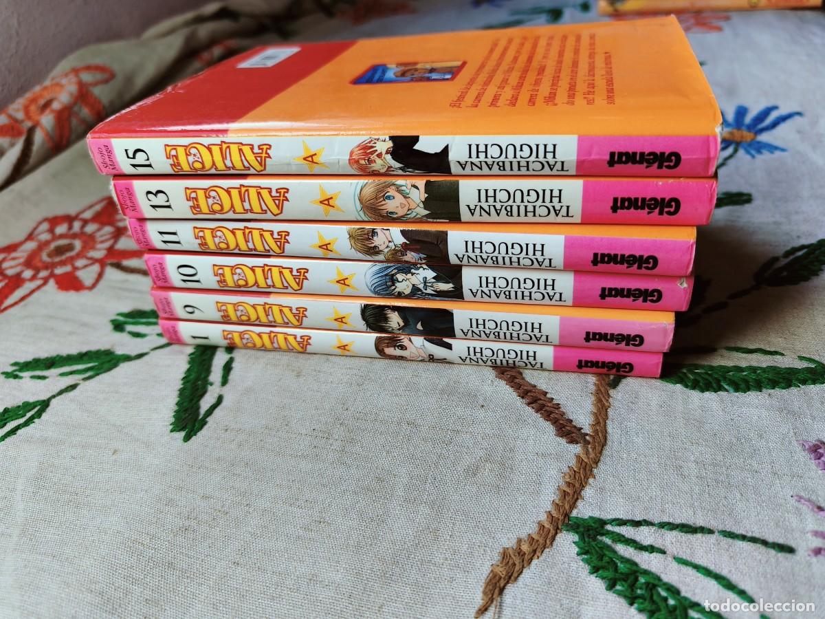 Comics: Alice. Escuela de magia. Colecci&oacute;n Completa. Tomos 1, 9, 10, 11, 13 y 15. Tachibana Higuchi. Glenat.