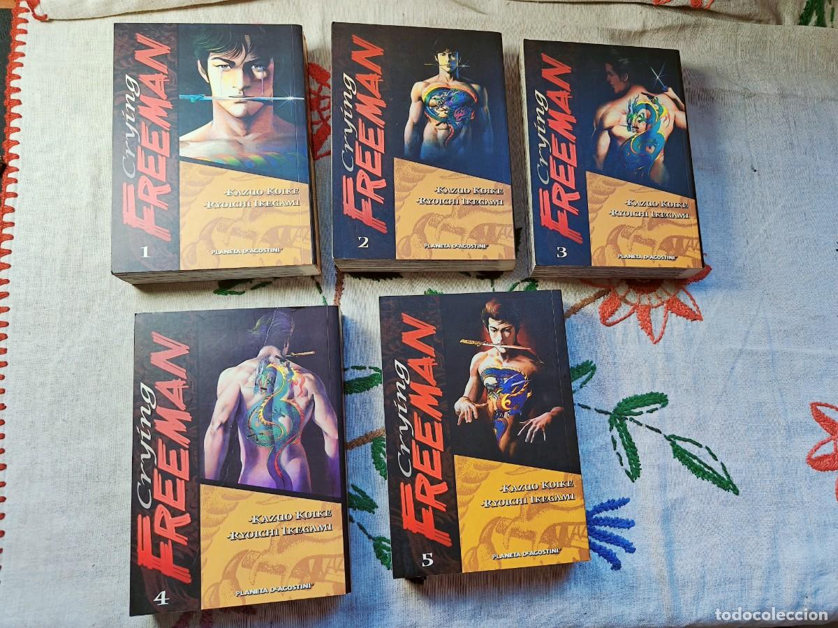 Comics : Crying Freeman. Colecci&oacute;n Completa. Tomos 1-5. Kazuo Koike. Planeta
