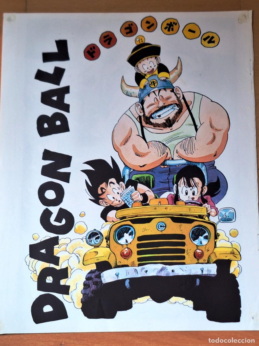 C&oacute;mics: CARTEL /LAMINA MANGA DIBUJOS DRAGON BALL - DOBLE CARA 28X22 -