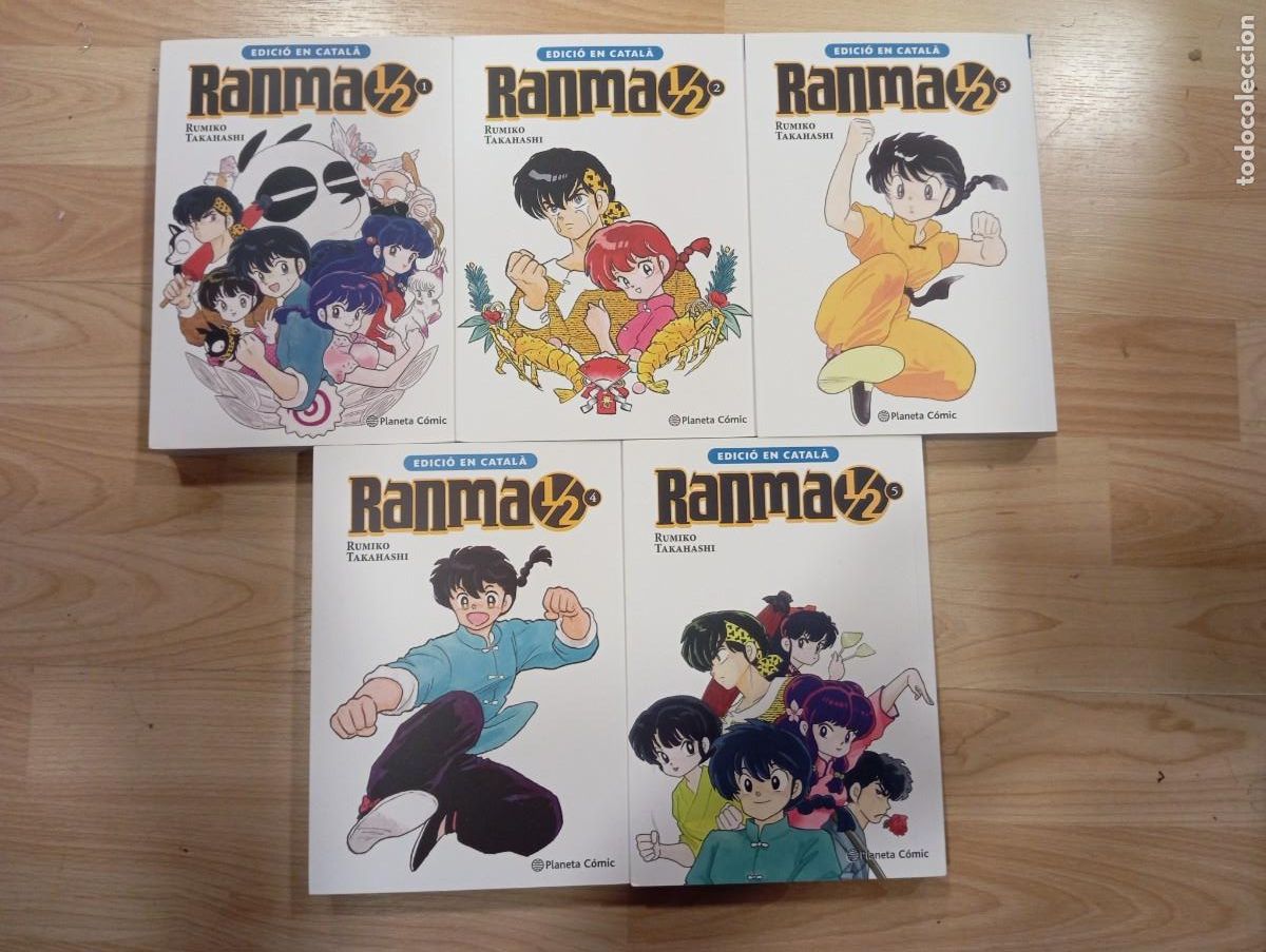 C&oacute;mics: 'Ranma'. Edici&oacute; en catal&agrave;. Rumiko Takahashi. Planeta C&oacute;mic. 5 primers volums.
