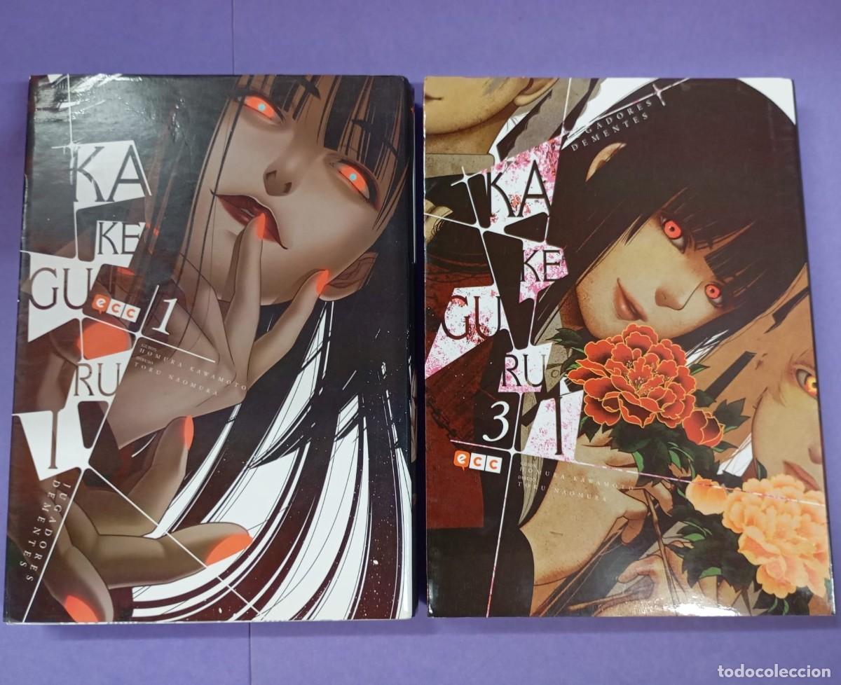 C&oacute;mics: Kakegurui (Jugadores Dementes) N&ordm; 1 y 3, Homura Kawamoto, Tōru Naomura