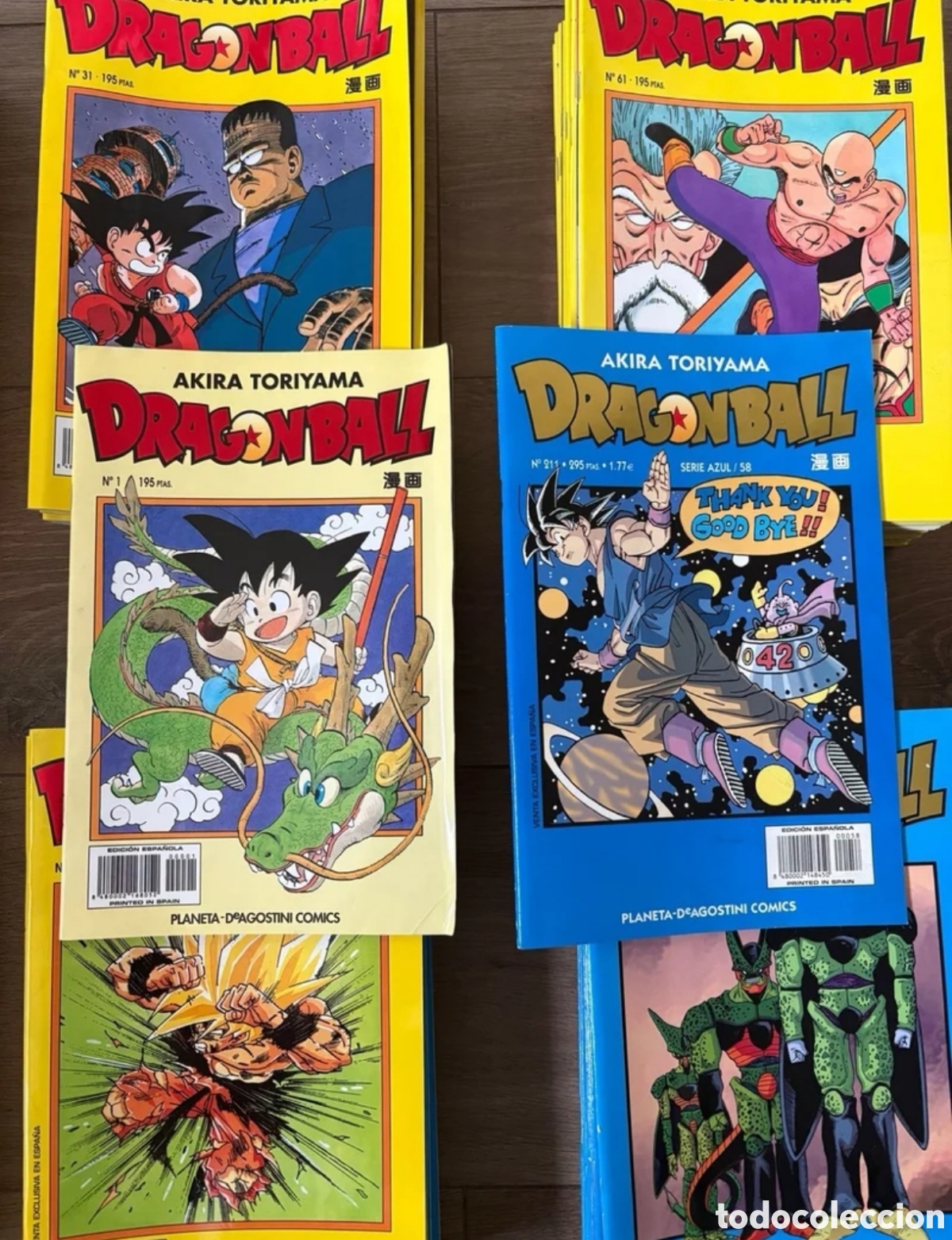 C&oacute;mics: Dragon Ball Amarilla y Azul Completas 211 n&uacute;meros como nueva