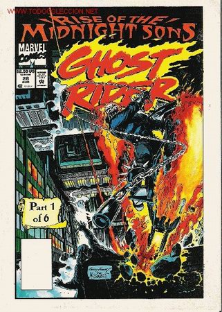 C&oacute;mics: Postal del  MOTORISTA FANTASMA - Foto 1