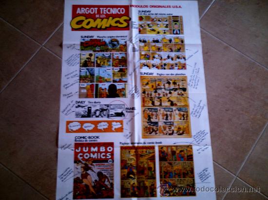 C&oacute;mics: POSTER ARGOT TECNICO DE LOS COMICS (56x84) - Foto 1
