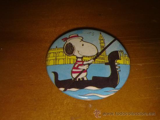 C&oacute;mics: CHAPA PIN ALFILER SNOOPY GONDOLERO - Foto 1