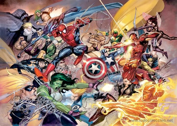 C&oacute;mics: CUADRO REPRODUCCI&Oacute;N DE 70X50 cm COMIC SPIDERMAN y Superheroes Marvel - Foto 1