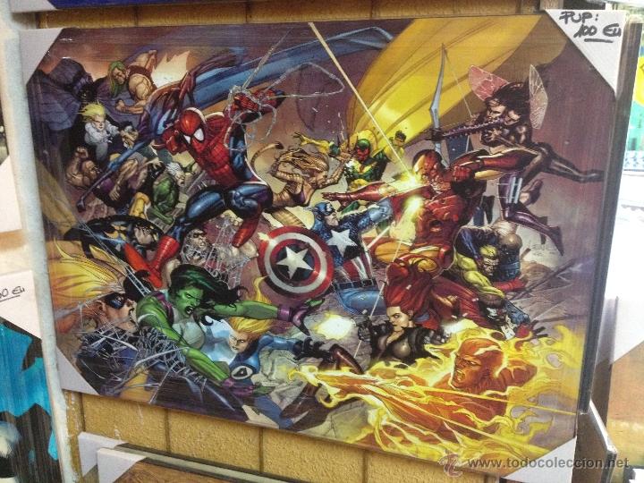 C&oacute;mics: CUADRO REPRODUCCI&Oacute;N DE 70X50 cm COMIC SPIDERMAN y Superheroes Marvel - Foto 2