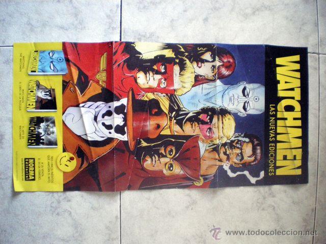 POSTER CATALOGO WATCHMEN LAS NUEVAS EDICIONES 63X29,5 CM TRIPTICO (Tebeos y Comics - Comics Merchandising)