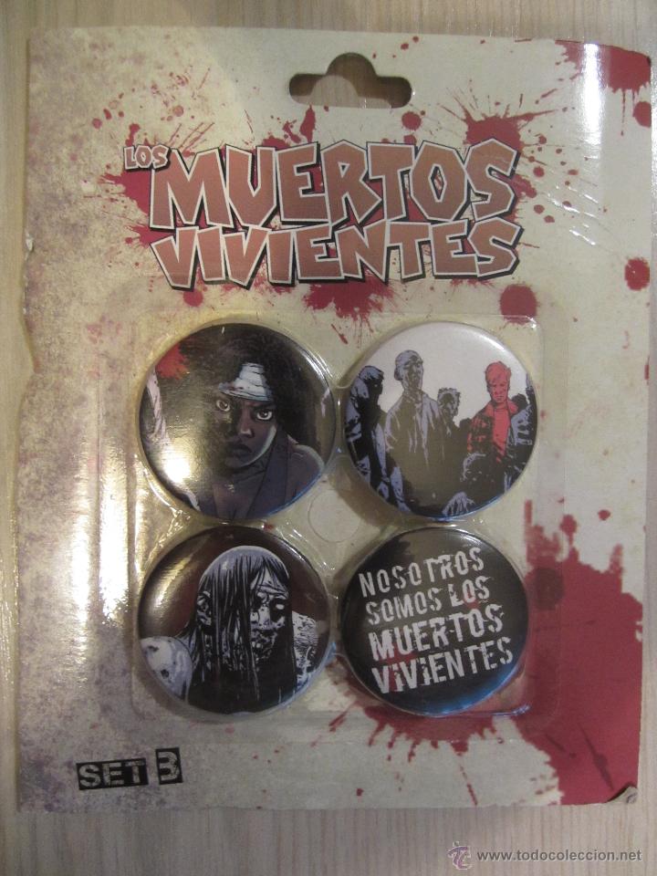 C&oacute;mics: SET 4 CHAPAS LOS MUERTOS VIVIENTES - Foto 1