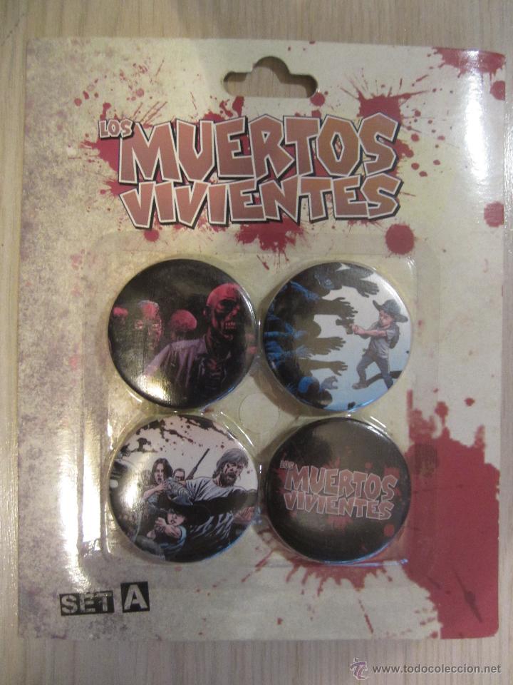 C&oacute;mics: SET 4 CHAPAS LOS MUERTOS VIVIENTES - Foto 1