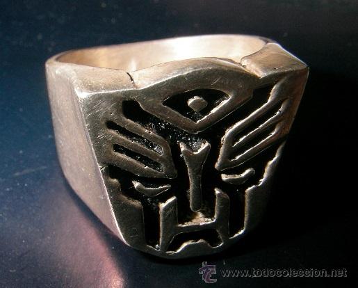 C&oacute;mics: sello transformers en plata de ley macizo - 17grs - Foto 2