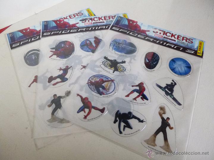 C&oacute;mics: LOTE DE PEGATINAS SPIDERMAN - Foto 1