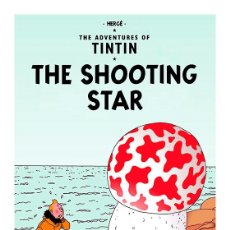 Cómics: TINTÍN. LA ESTRELLA MISTERIOSA. THE SHOOTING STAR. CARTEL LÁMINA 45 X 32 CMS.. Lote 189647040
