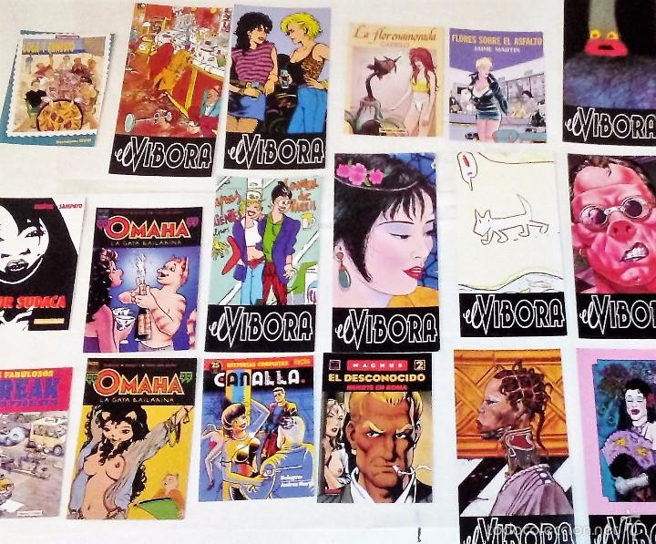 C&oacute;mics: 18 tarjetas EL VIBORA-Ediciones la C&uacute;pula. - Foto 1
